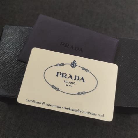 detect a fake prada|prada authenticity card.